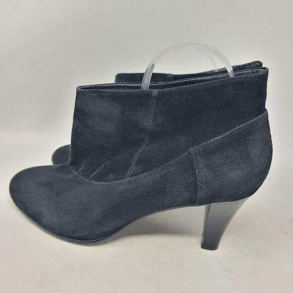 Kelsi Dagger Brooklyn Women's Size 10 Black Suede Leather Round Toe Ankle Boots - Picture 3 of 8